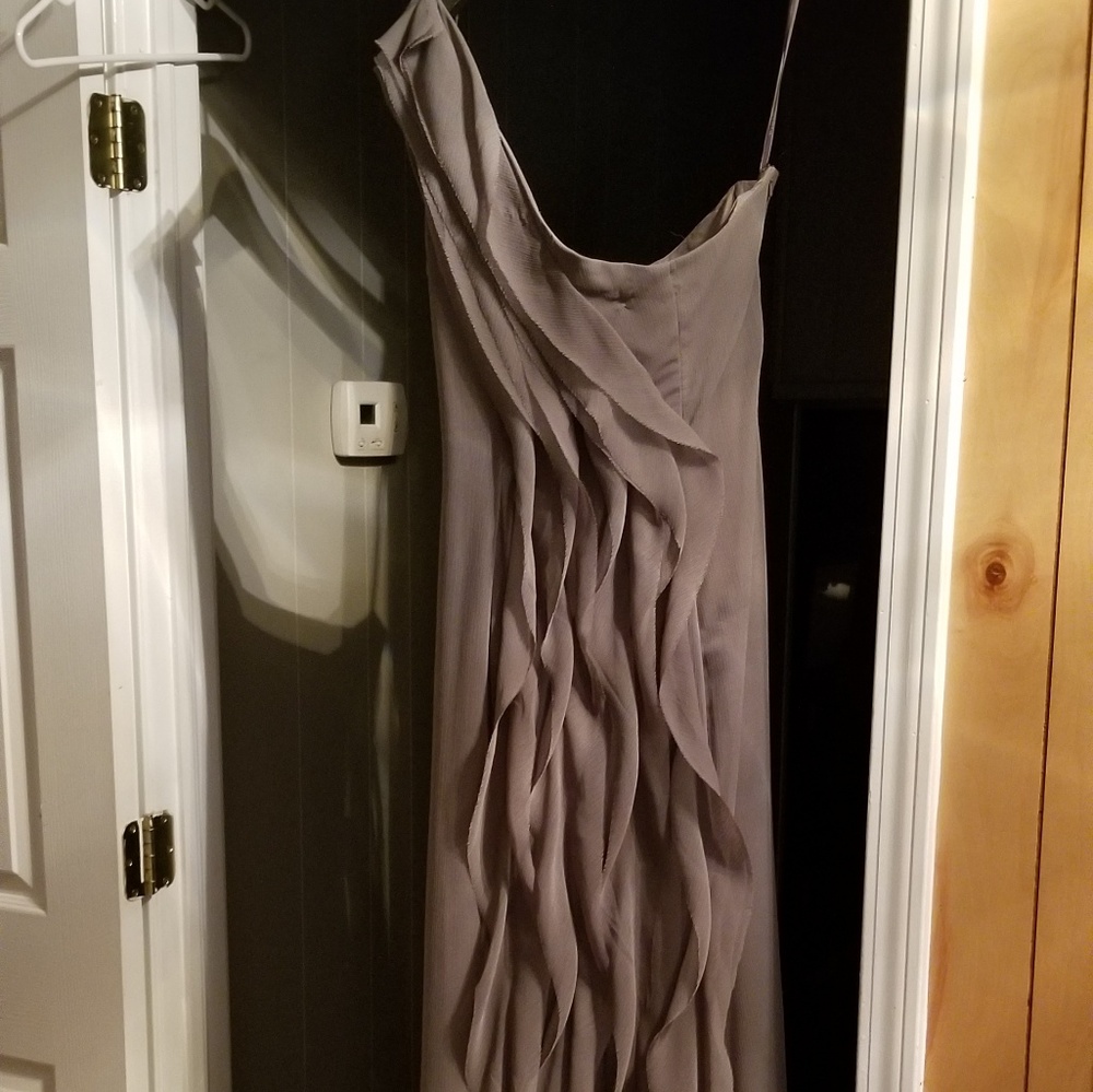 Vera Wang Long chiffon bridesmaid dress